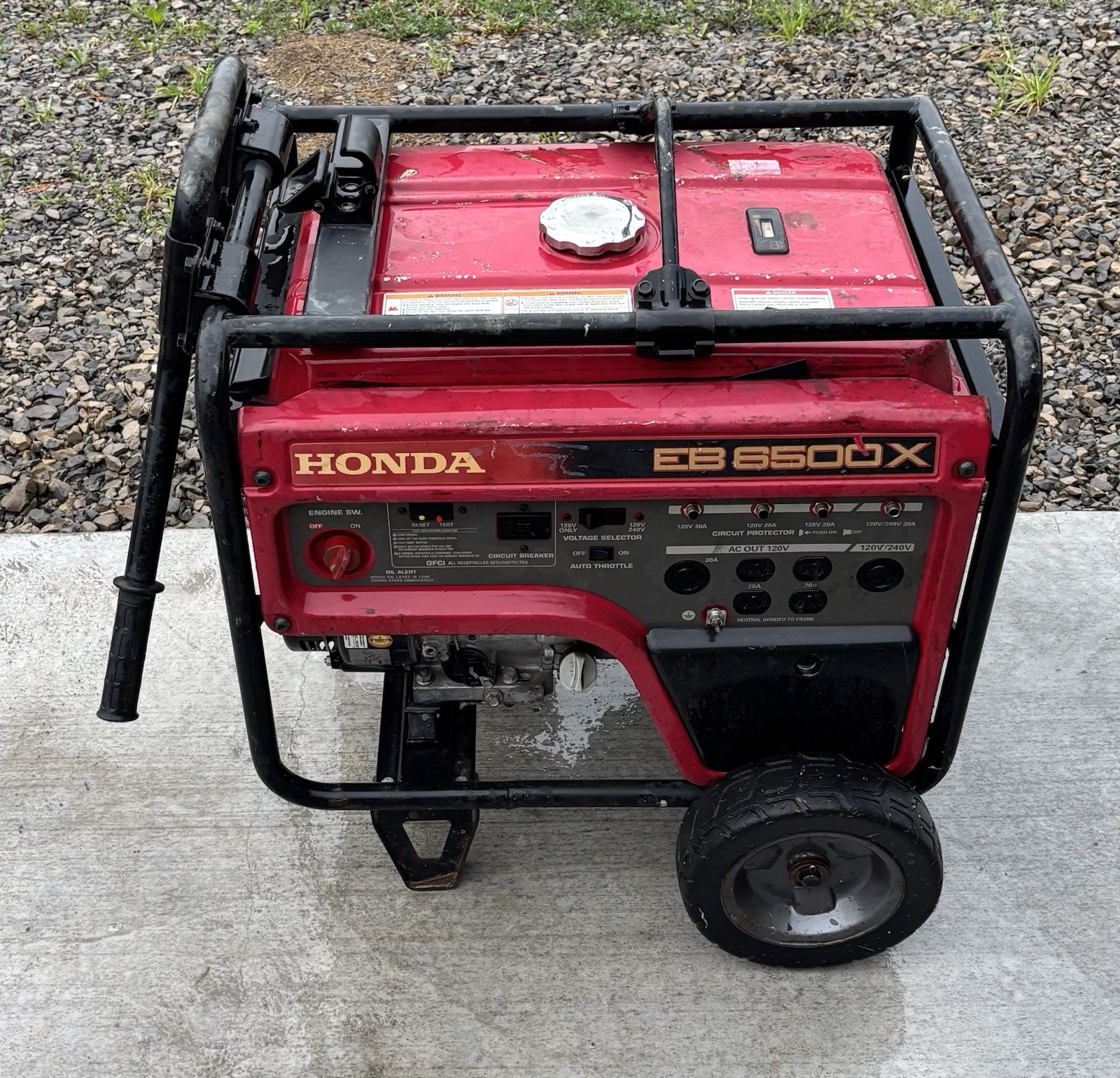 HONDA EB6500X Generator Tested Working