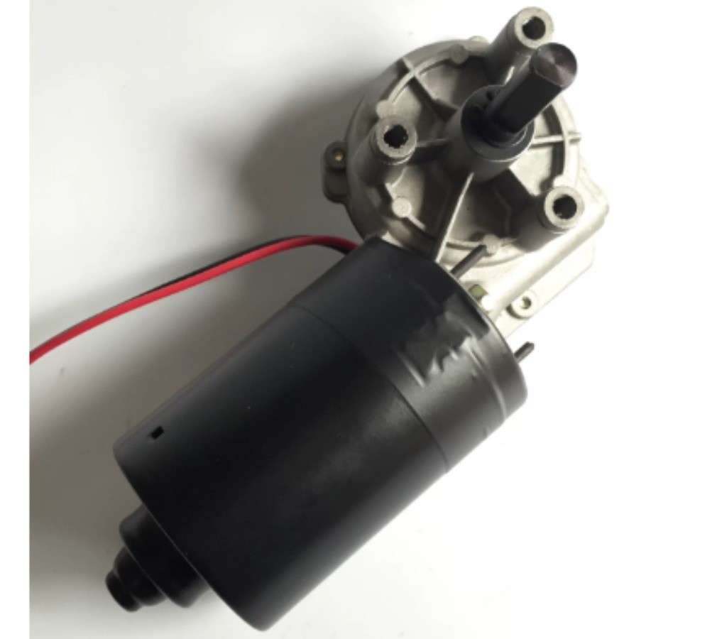 Motor Gearbox, 100–260 RPM DC Worm Gear Reducer, Plastic Gears, 12V/24V, 60W