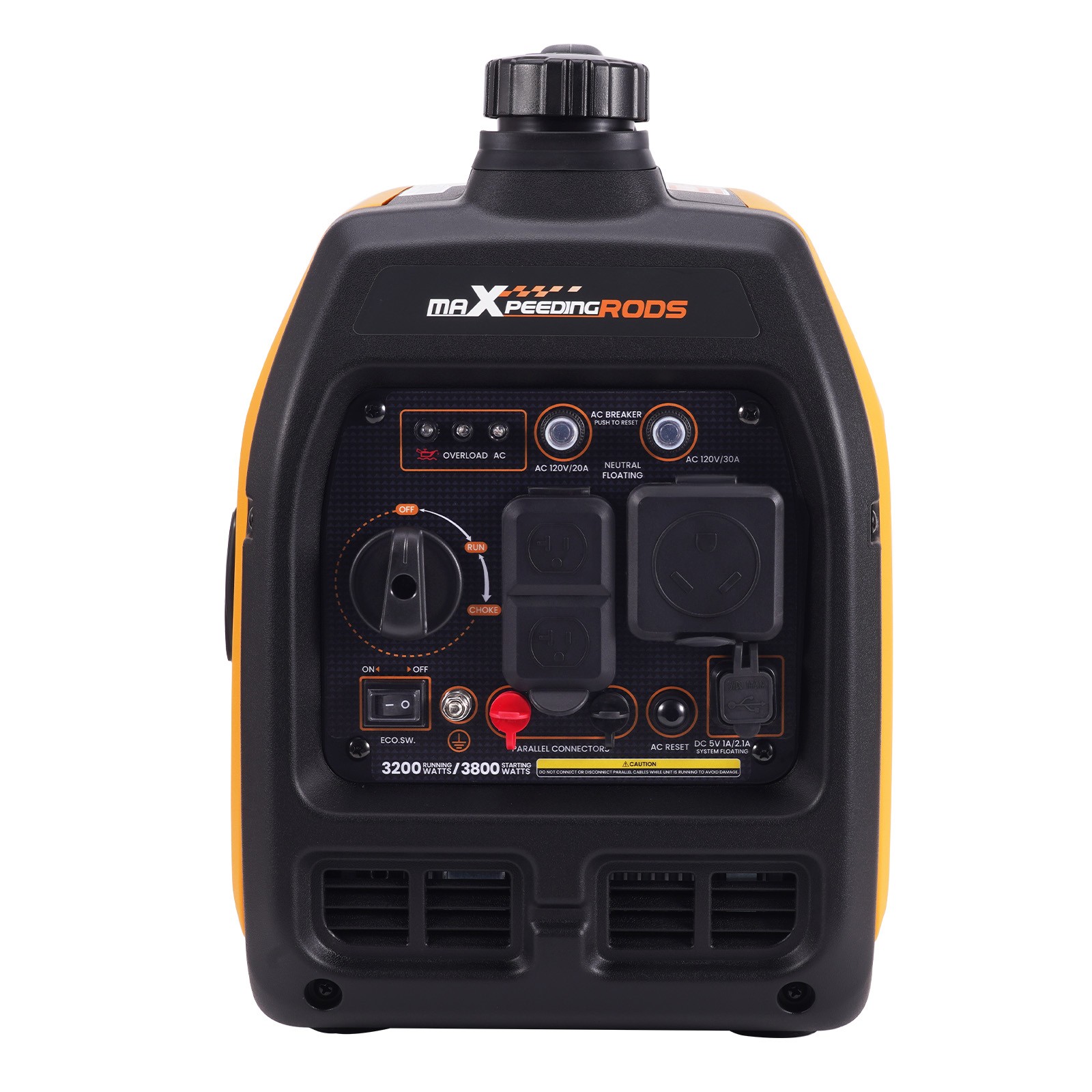 3.8KW Gasoline Portable Inverter Generator Quiet 58 dB Home Backup Emergency