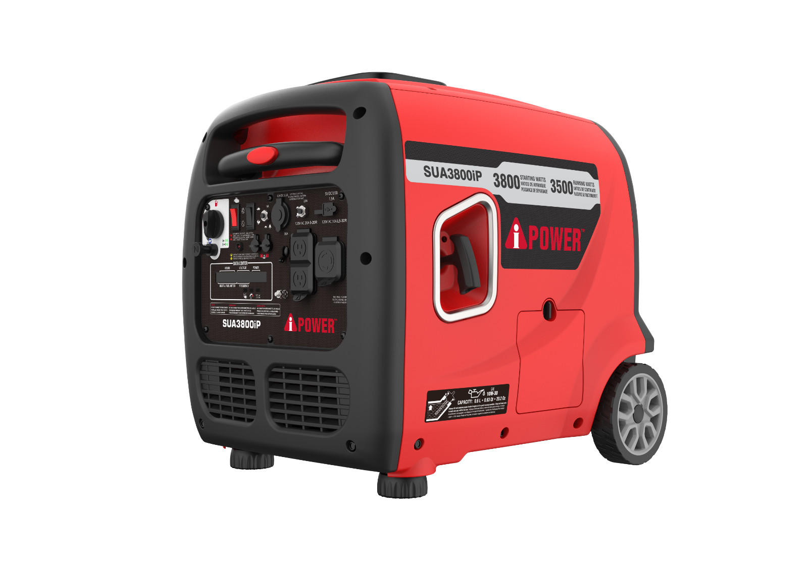 A-iPower 3800W Gas Powered Portable Inverter Generator w/ CO Sensor