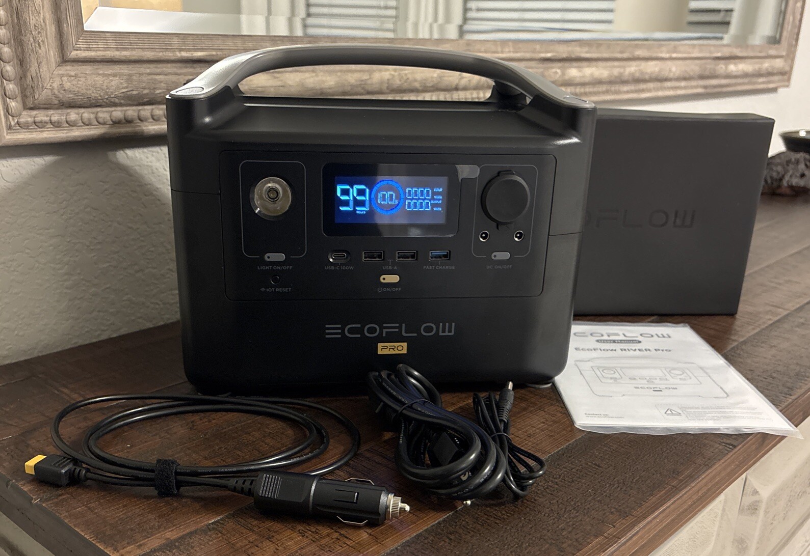 EcoFlow – RIVER Pro Portable Power Station EF4 PRO 720wh 600W 120V