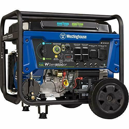Westinghouse Dual Fuel Portable Generator 12500 Watt Gas Propane Powered