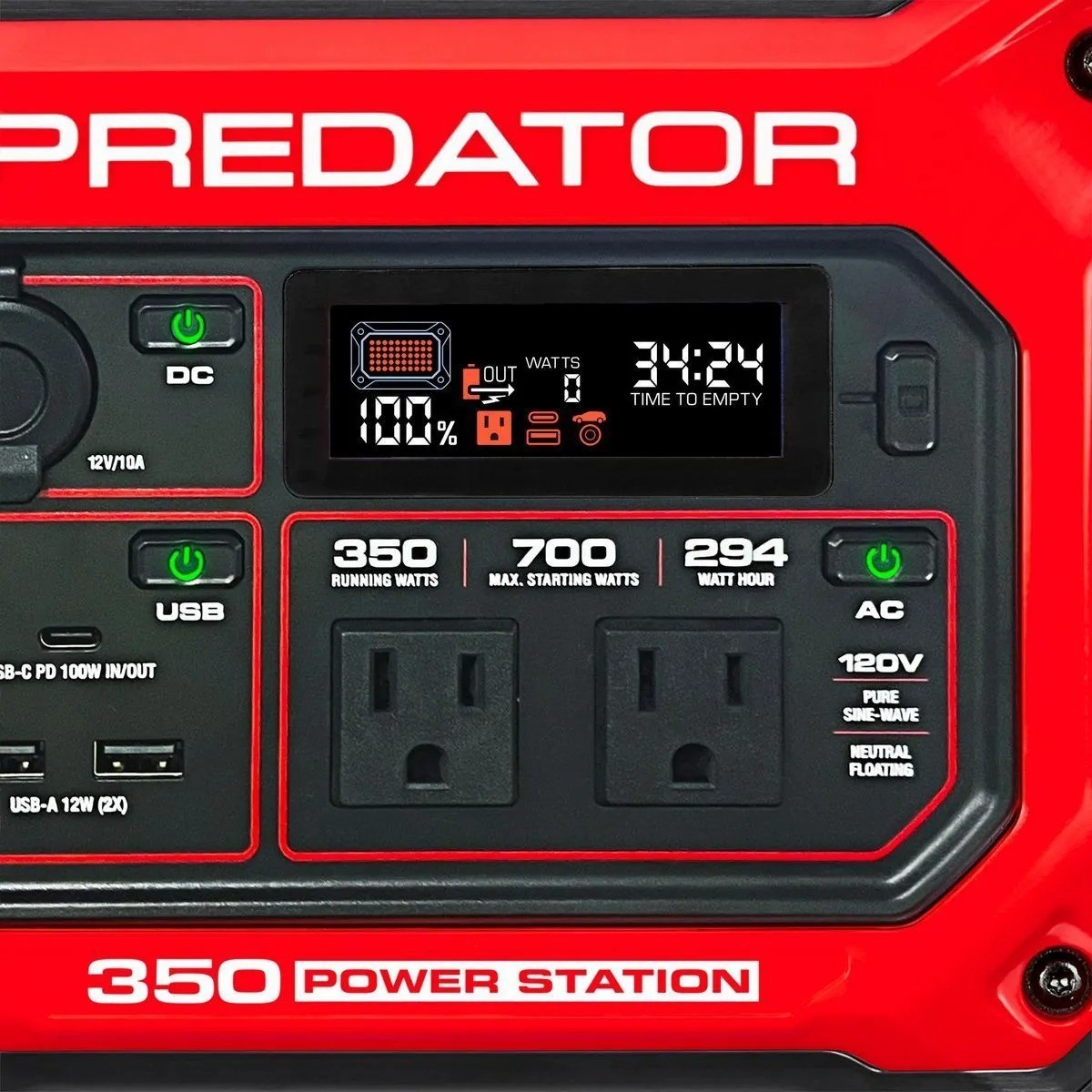 Predator 700W Portable Power Station 294Wh Solar Generator Power Supply Charger