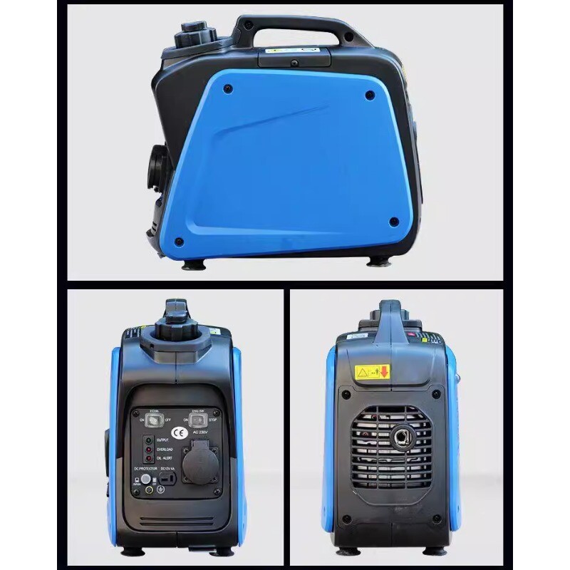 220V Portable Silent Camping Gasoline Power Inverter Generator Set 800W