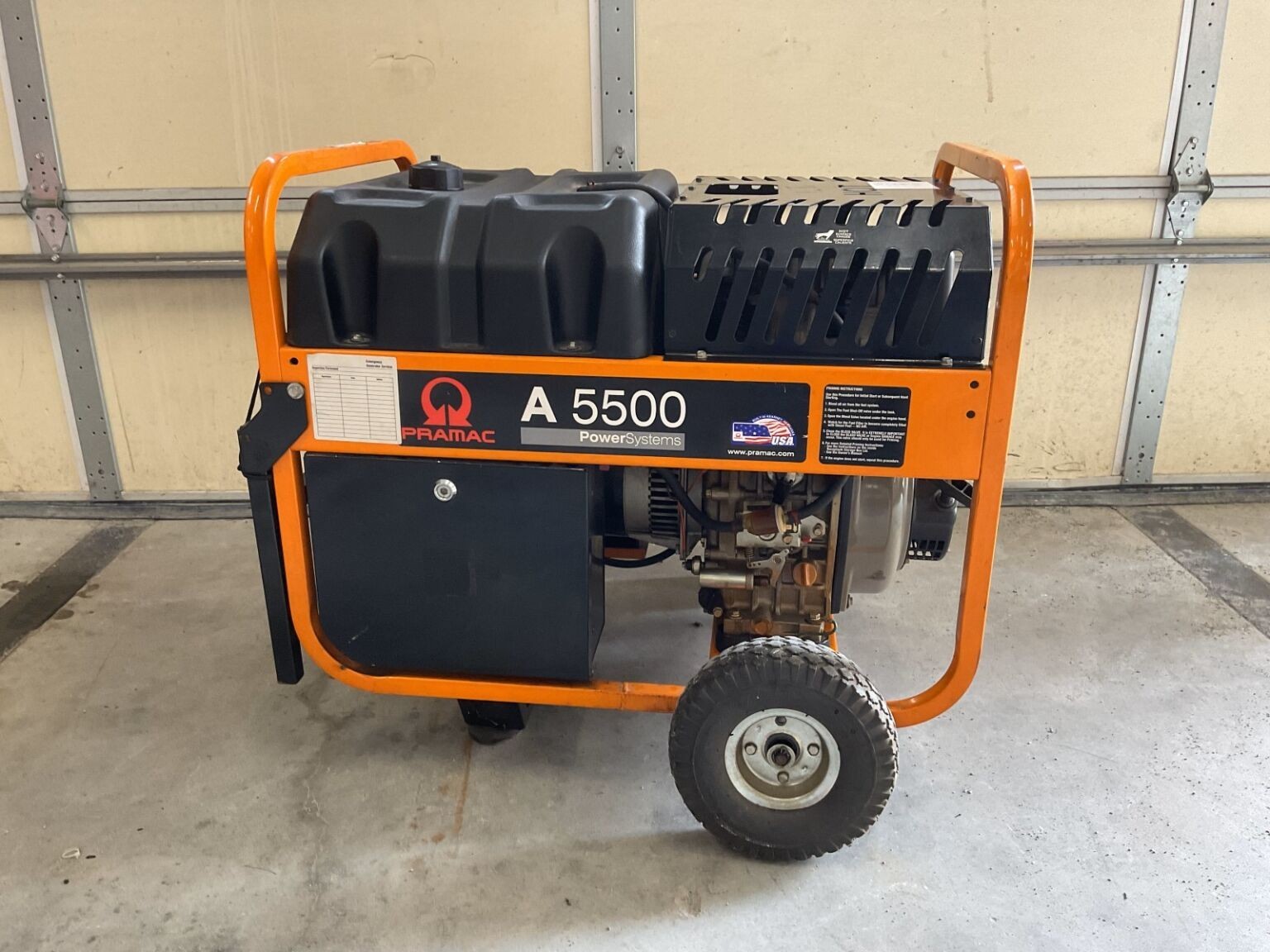 2011 6kW Pramac A5500 Diesel Genset