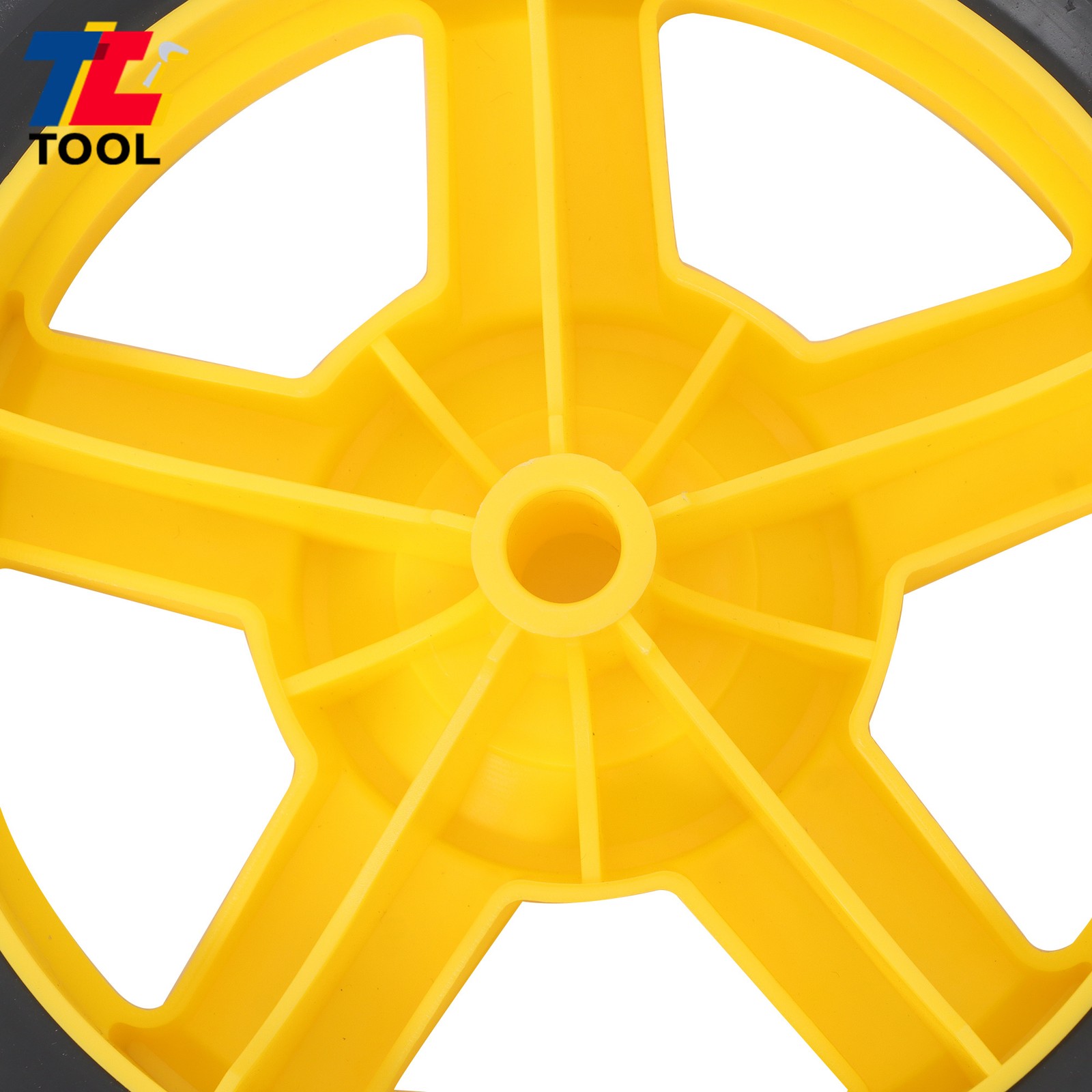 Black Generator Wheel Kit For 40065 Wheel With Folding Handle & Never Flat Tire