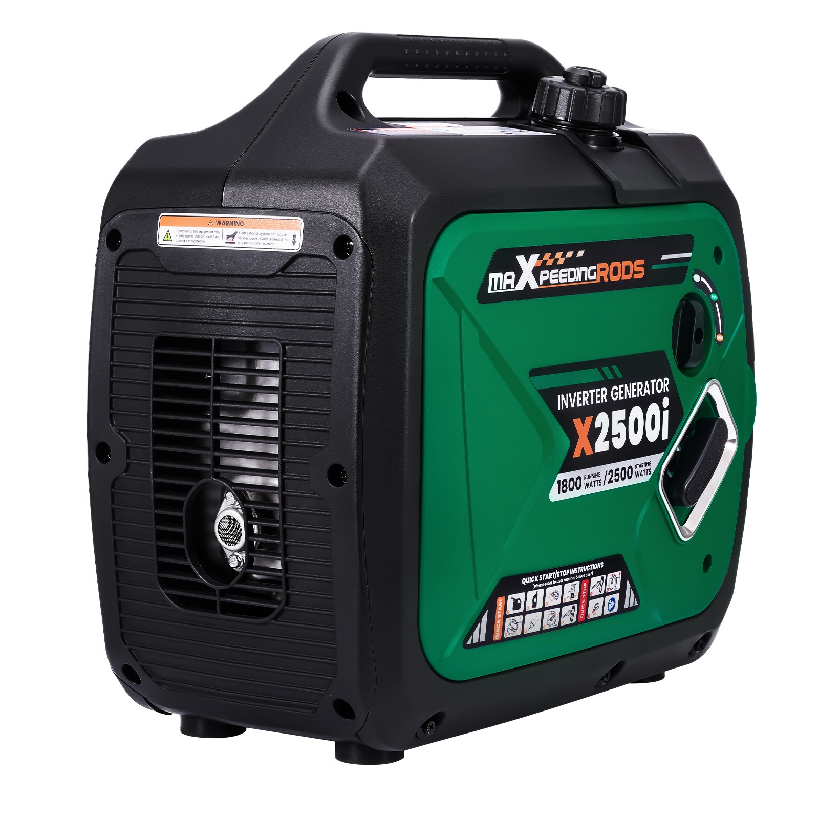 2500W Portable Inverter Generator for RV Living, 2 USB Ports for Devices
