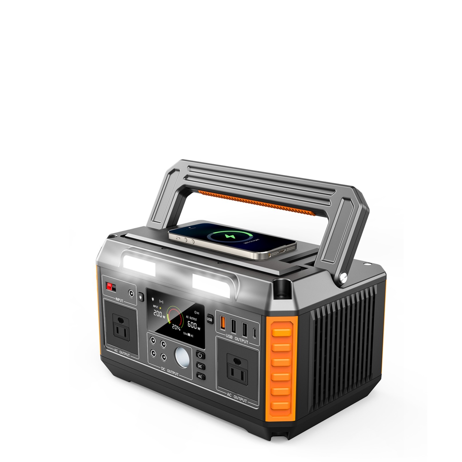portable power station 600w(peakto 1000W) Camping, Emergency Backup, Outdoor