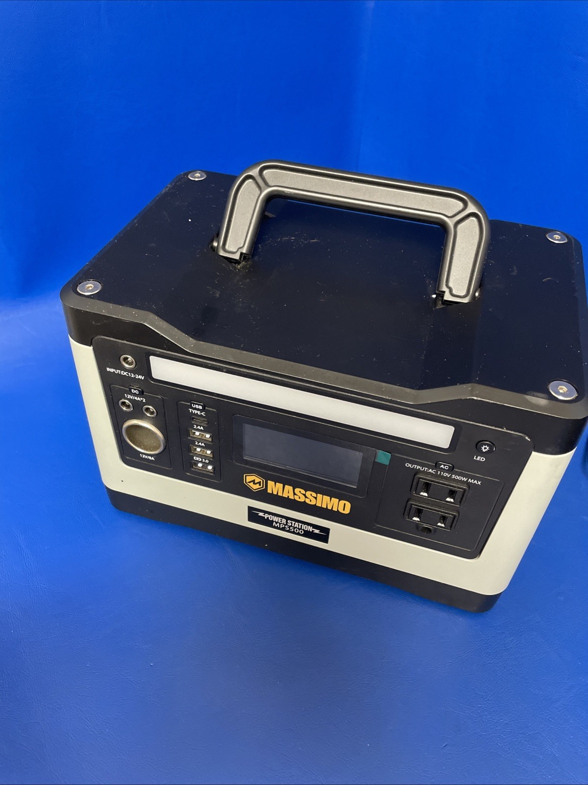 WORKING Massimo Power Station MPS500 Generator Camping/emergency Power