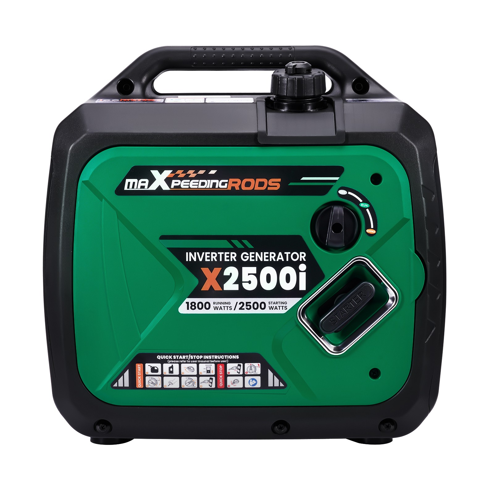 2500W Portable Inverter Generator Gas Powered Quiet for Camping Outdoor Party