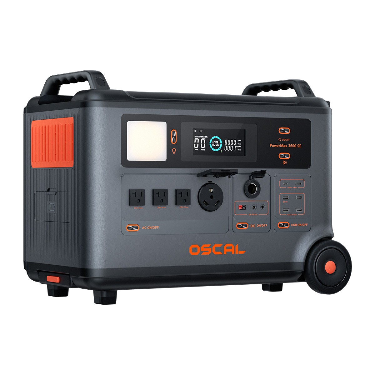 Blackview OSCAL PowerMax 3600W Portable Power Station 3600Wh 2x 200W Solar Panel