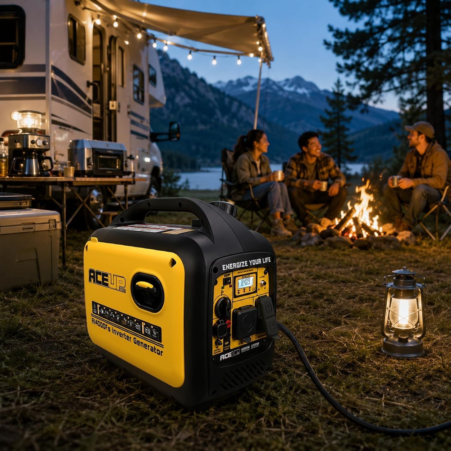 4000W Portable Inverter Generator lean Power ECO Fuel-Saving Fuel Efficient Ne’w