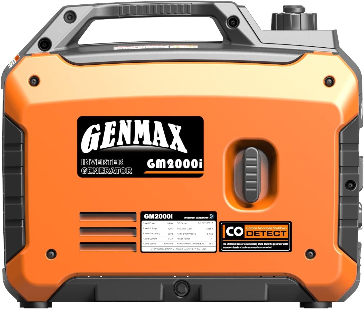 Lightweight 34 lbs Gas Generator with CO Safety Features for Home and Camping