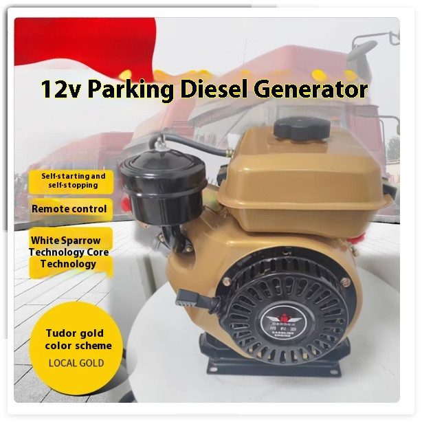 12v-24V 6KW Parking Air Conditioning Gasoline Generator diesel fuel Truck