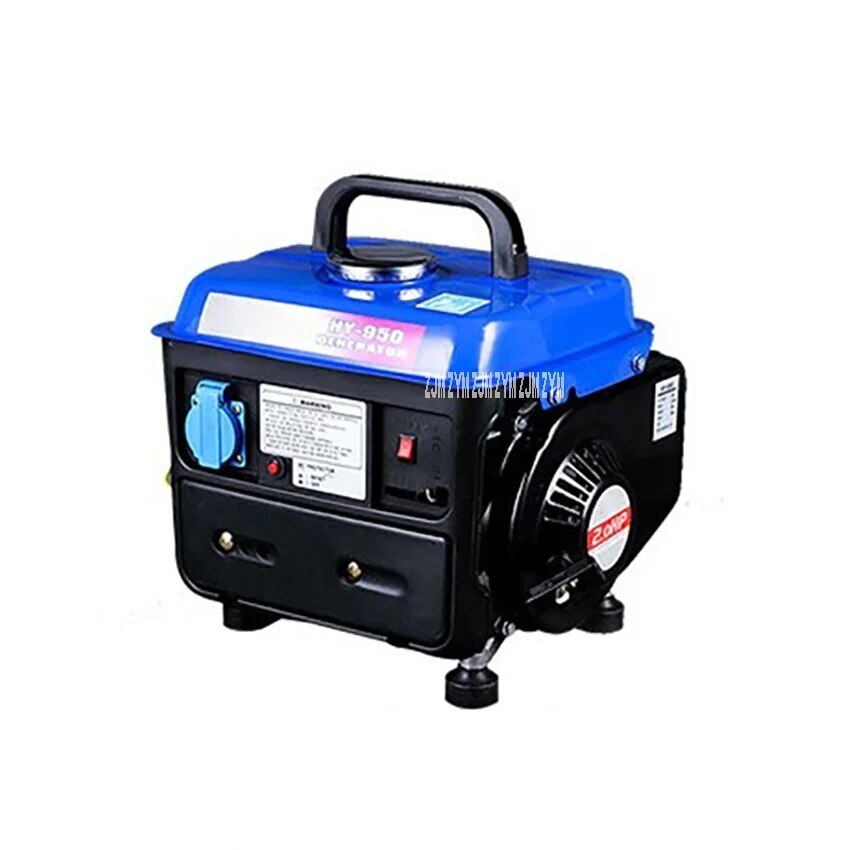 HY-950 Hand Pull Low Noise Mini Gasoline Engine Generator 4.2L 650W 220V