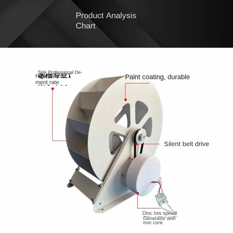 Hydrogenerator Low-speed Disk Power Generator Outdoor Wind and Water Turbines