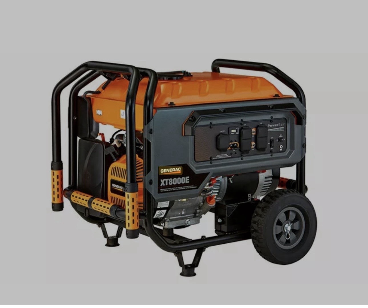 Generac GP8000E COsense Portable Generator Electric Start PowerRush Technology