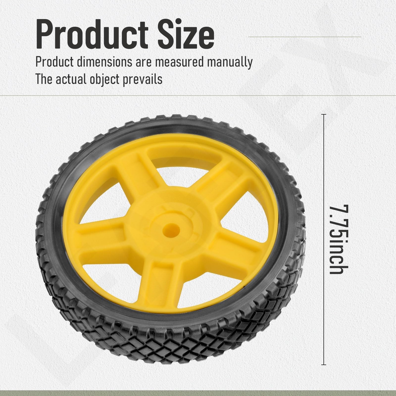 8-Inch Never-Flat Wheel Kit for 4000-8750 Watt Generators, Adjustable Handle