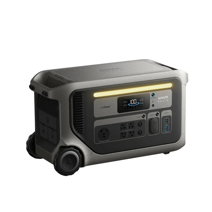 Anker SOLIX F3000 Black Portable Power Station with 2x 410W Rigid Solar Panel