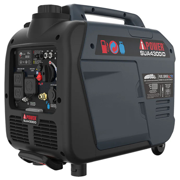 A-iPower SUA4300iD Dual Fuel Inverter Generator