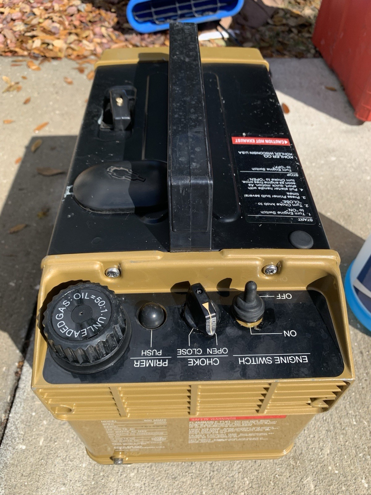 Kohler PowerPlay 500 Watt Quiet Generator Set AC/DC w/ Batt Charging Port Eu Ef