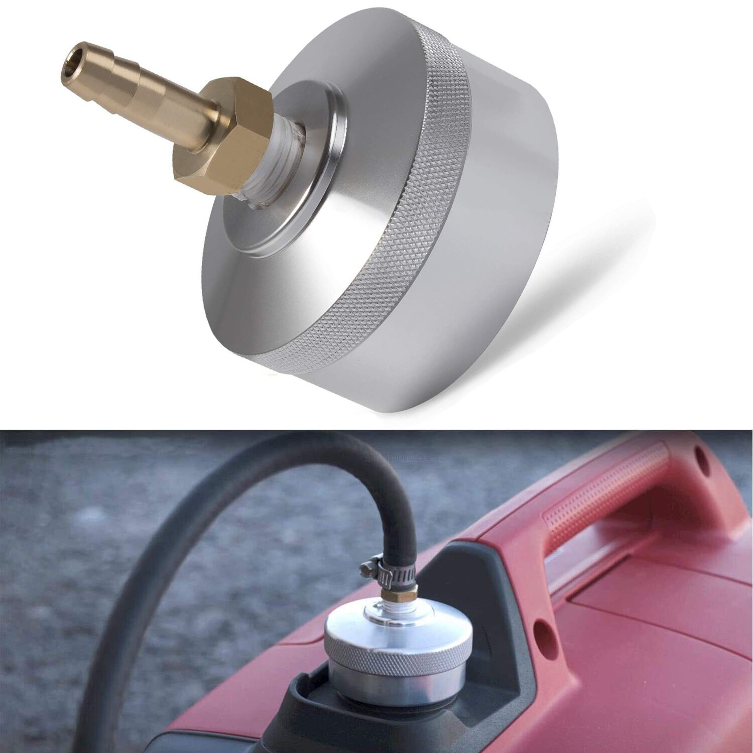Silver Extended Run Fuel Cap for Yamaha EF2000is, EF1000is Wen 56200i Generator