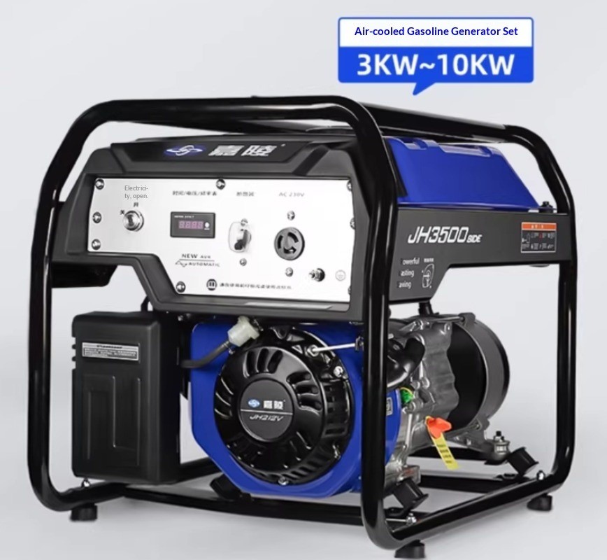 Gasoline Generator: Small, Portable, Single-Phase, 220V for Home Use