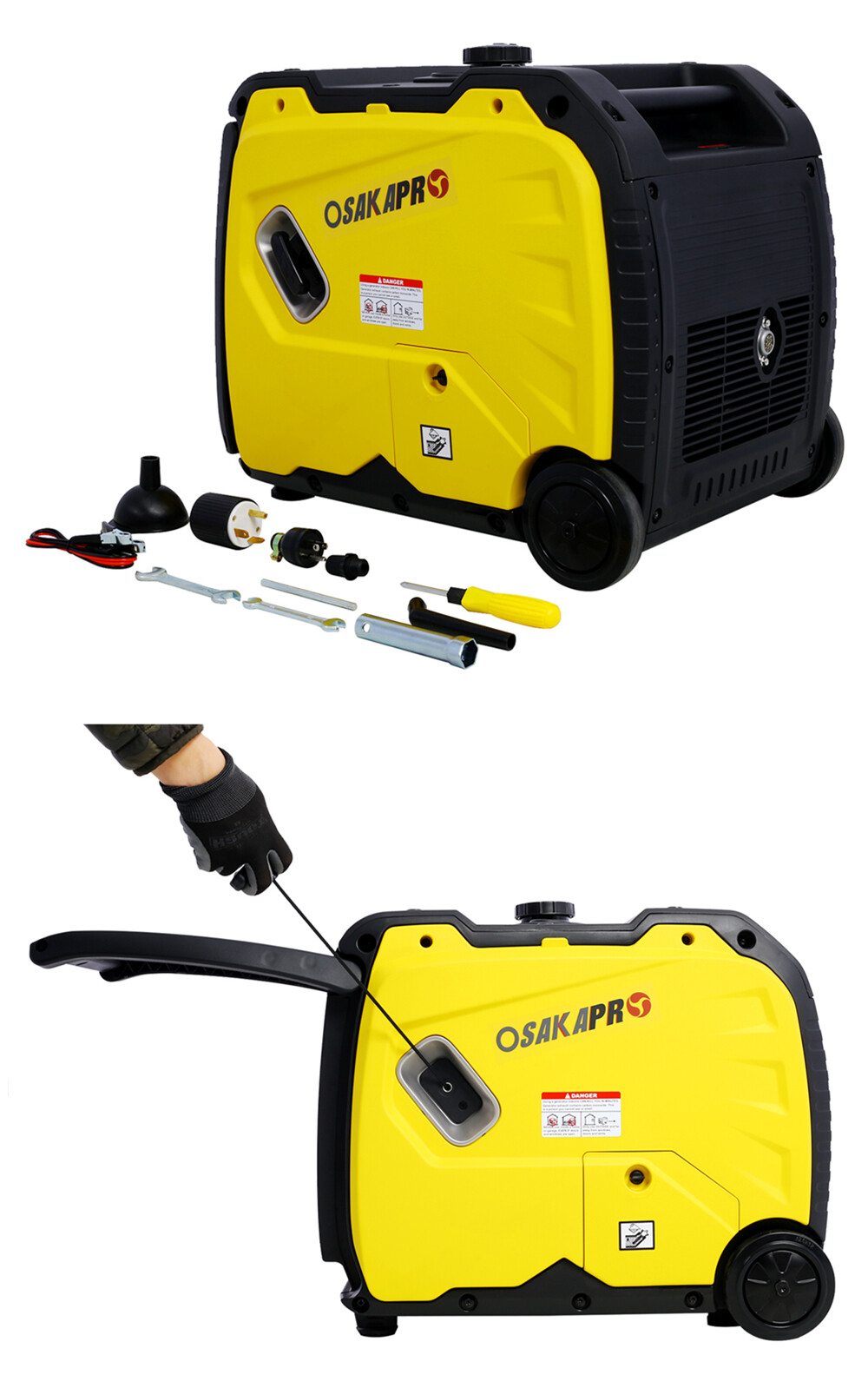 Inverter Generator 4500w Portable Power Generator Electric Start 212cc 4 Stroke
