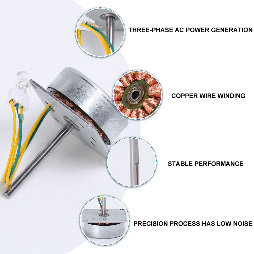 Low Power Miniature AC Three-phase Generator For Teaching Use