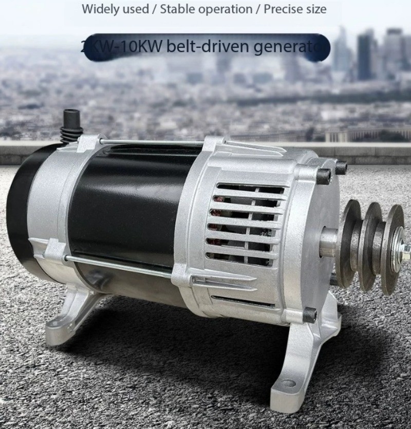 220V Small AC Generator with All-Copper Pulley for Gasoline and Diesel Engines