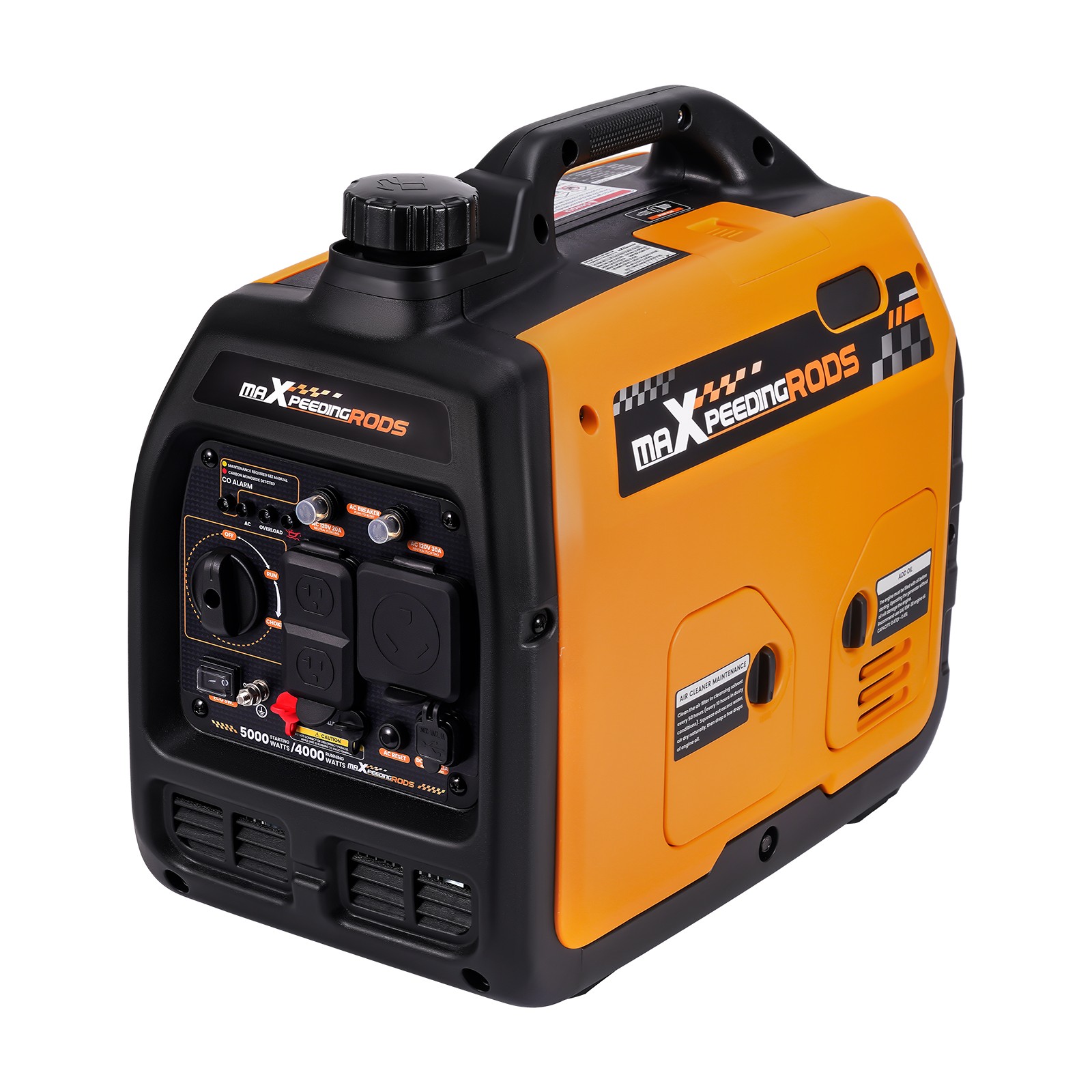 160cc OHV Gas Generator 5000W Peak – Overload LED Alert & ECO Mode for Parties