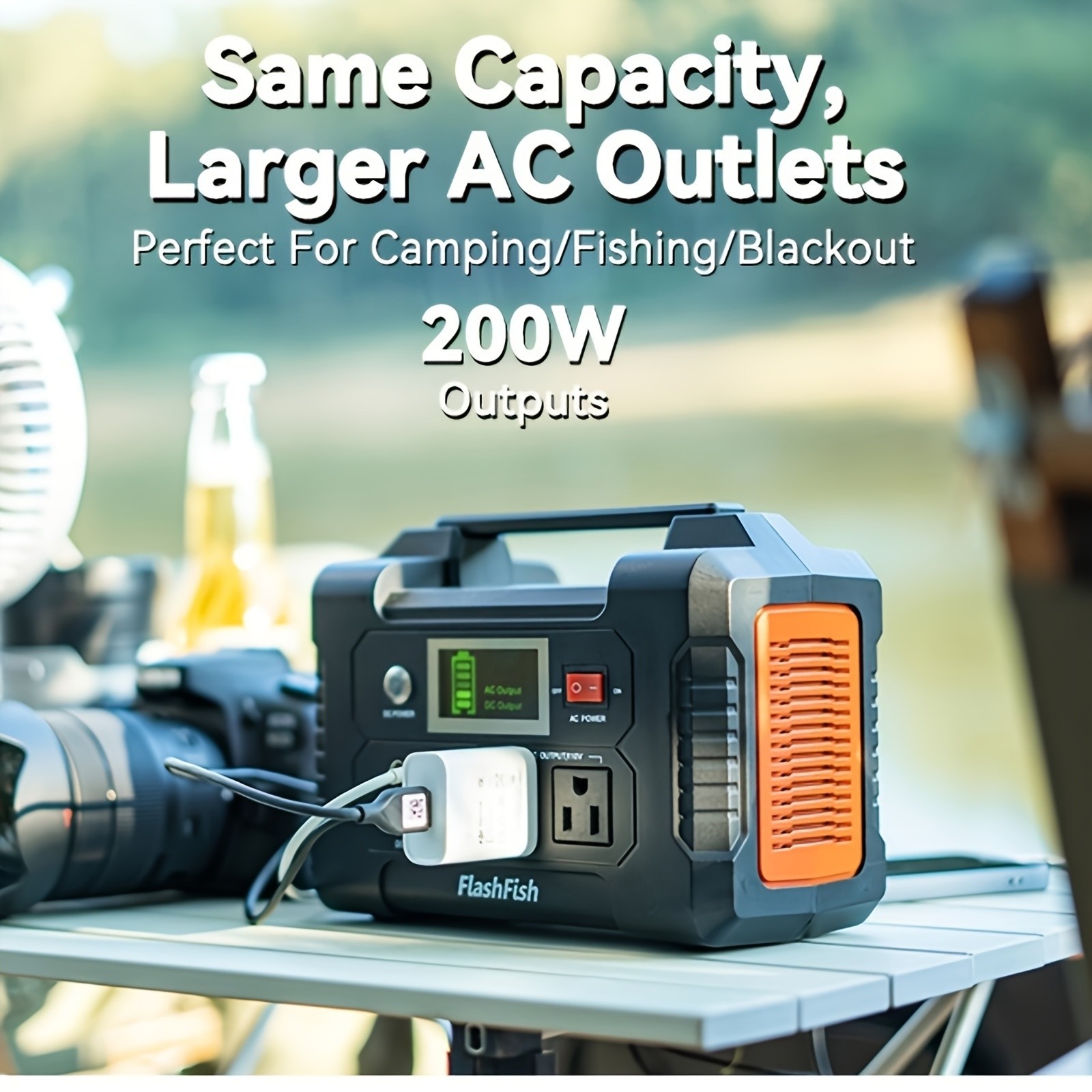 200W 151Wh Battery Power Generator Portable Power Station for Outdoor Travels