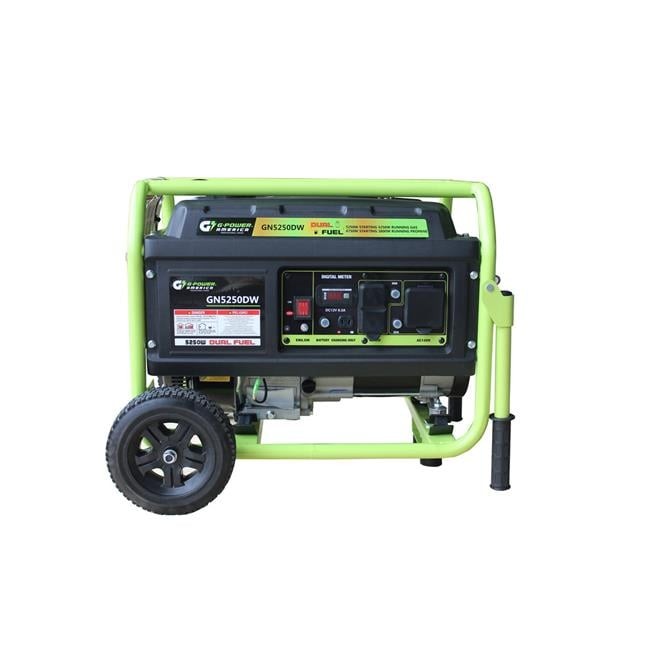 Green-Power GN5250DW 5250-4750W Dual Fuel Gasoline & Propane Powered Portable…