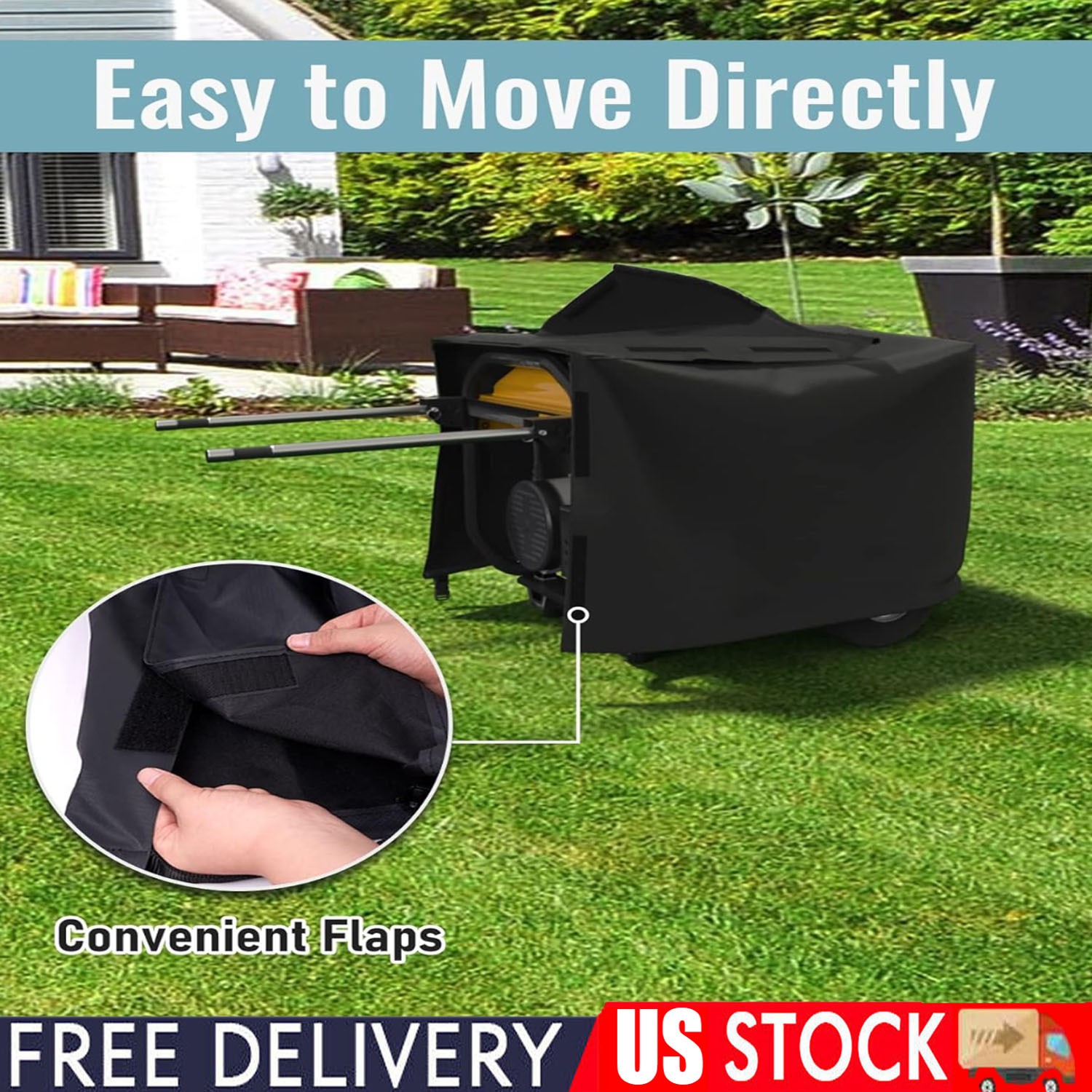 Heavy Duty Waterproof Universal Generator Cover 32x24x24″ for 5000-10000wat