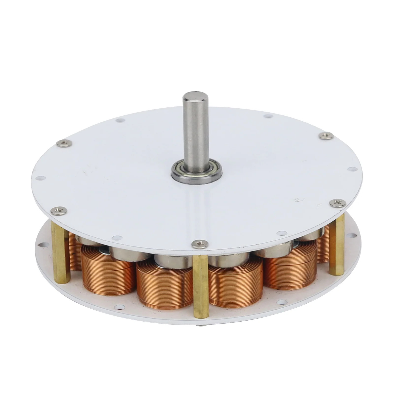 Mini Disc Iron Core Generator 50W 24V Strong Magnetic Multi-pole Three-Phase