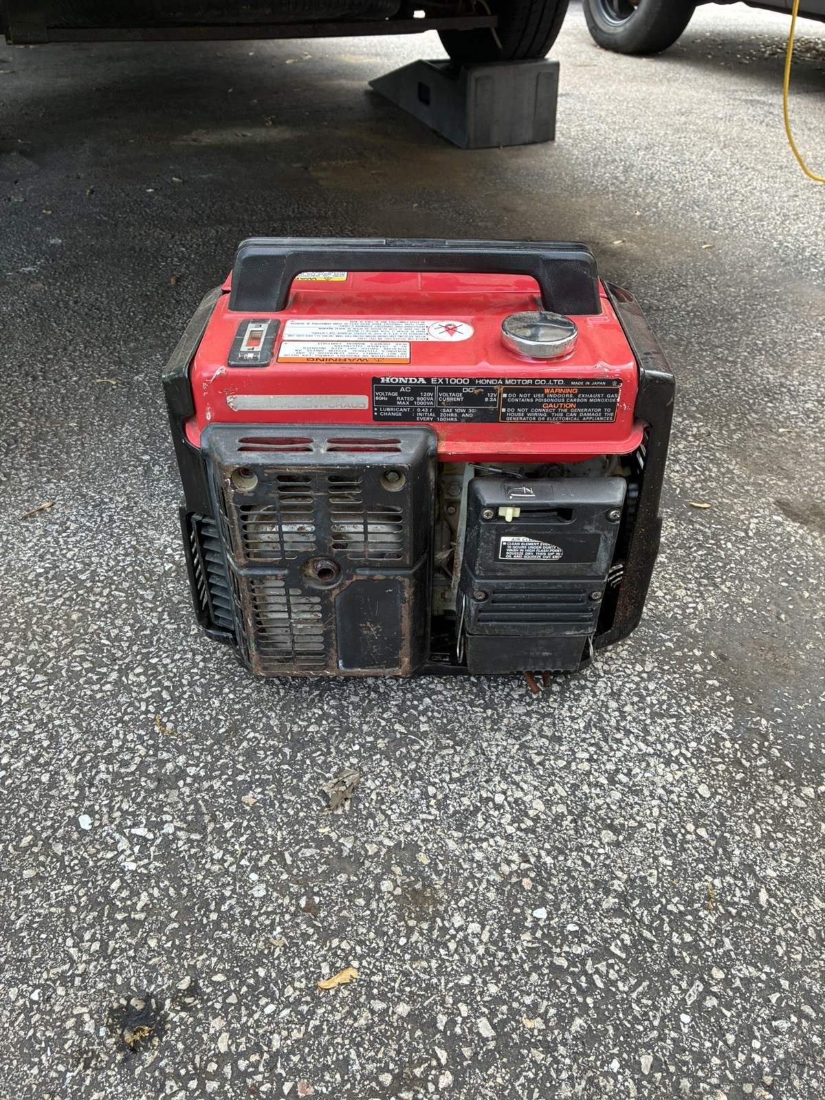 Honda EX1000 120V 8.3A 97cc 1000W Portable AC/DC Gas Powered Electric Generator