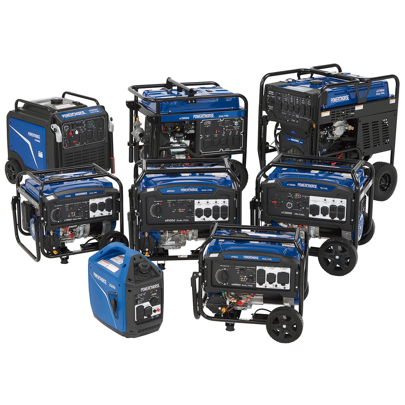 Powerhorse Inverter Generator, 10,500 Surge Watts, 8300 Rated Watts, 120/240V,