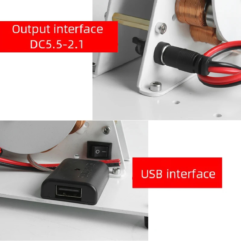 12V Hand Crank Generator Emergency Power Generator USB Charging Teaching Tools