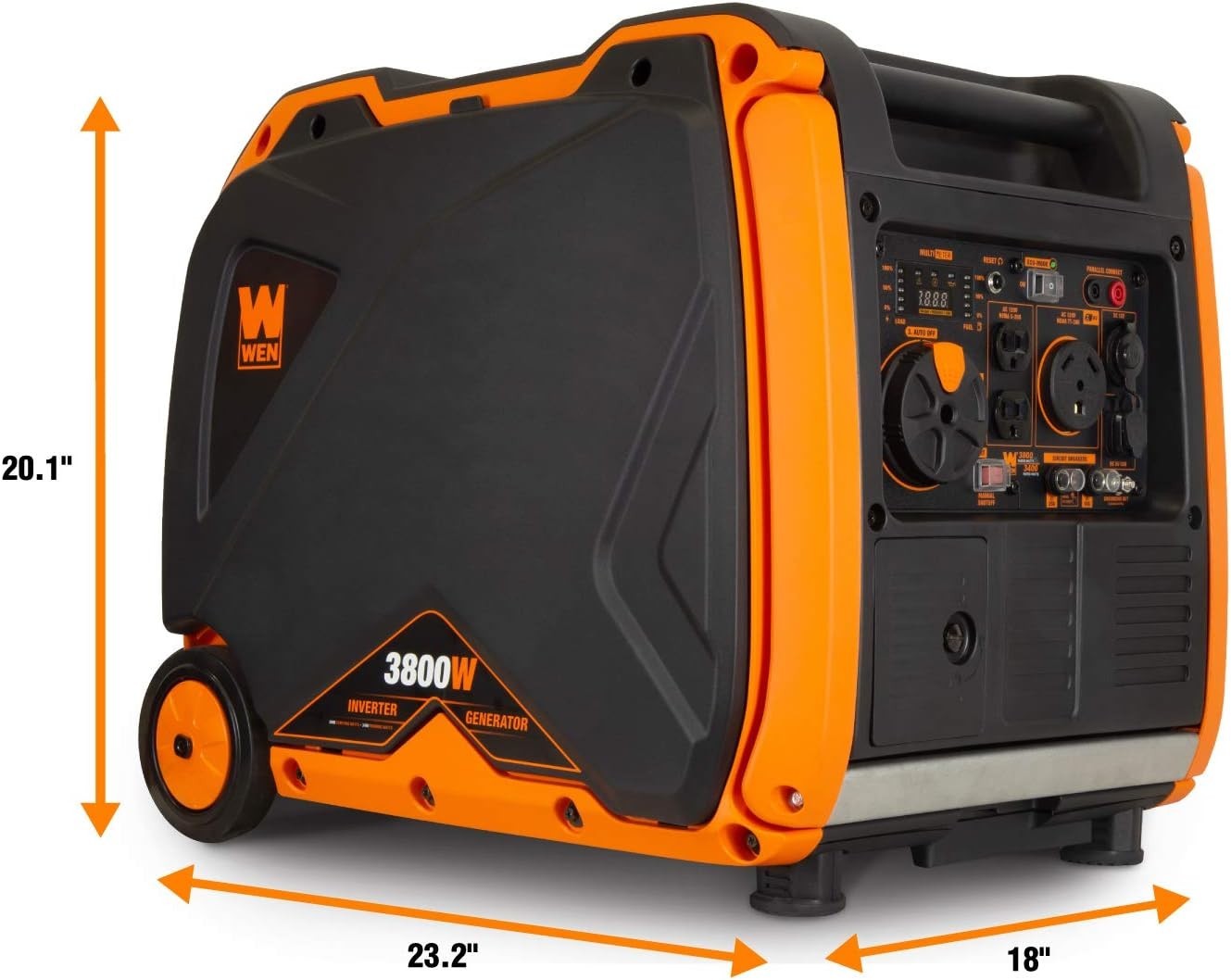 WEN 3,800-W Portable RV Ready Gas Powered Inverter Generator with Electric Start