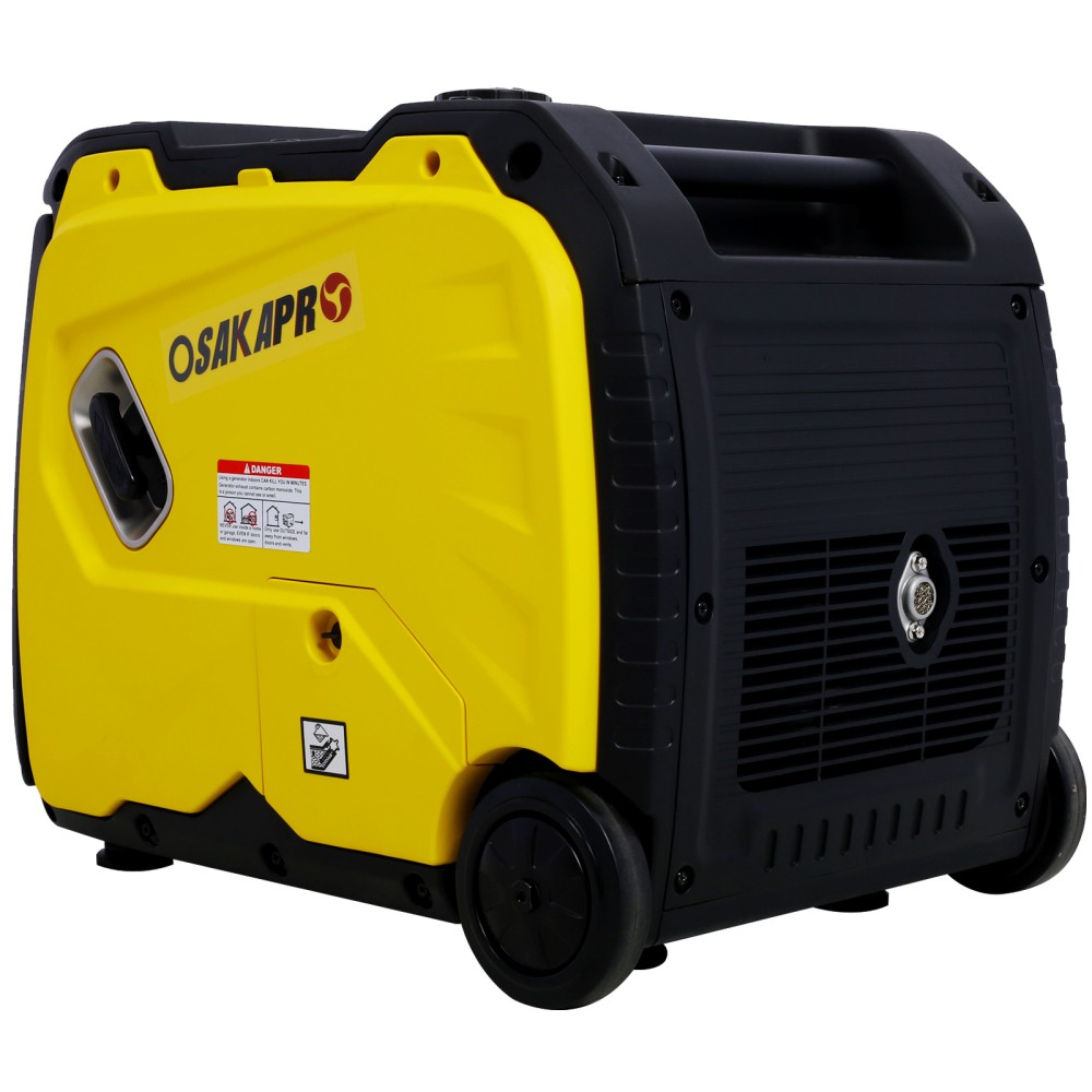 Ultra-Quiet 4500W Inverter Generator w/Electric Start – Foldable Handle & Wheels