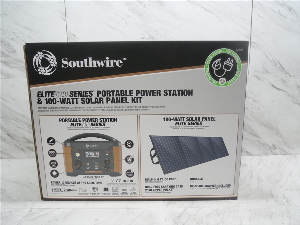 NEW in BOX -Southwire Elite 500 Series with Solar Panel Bundle -FAST SHIPPING!