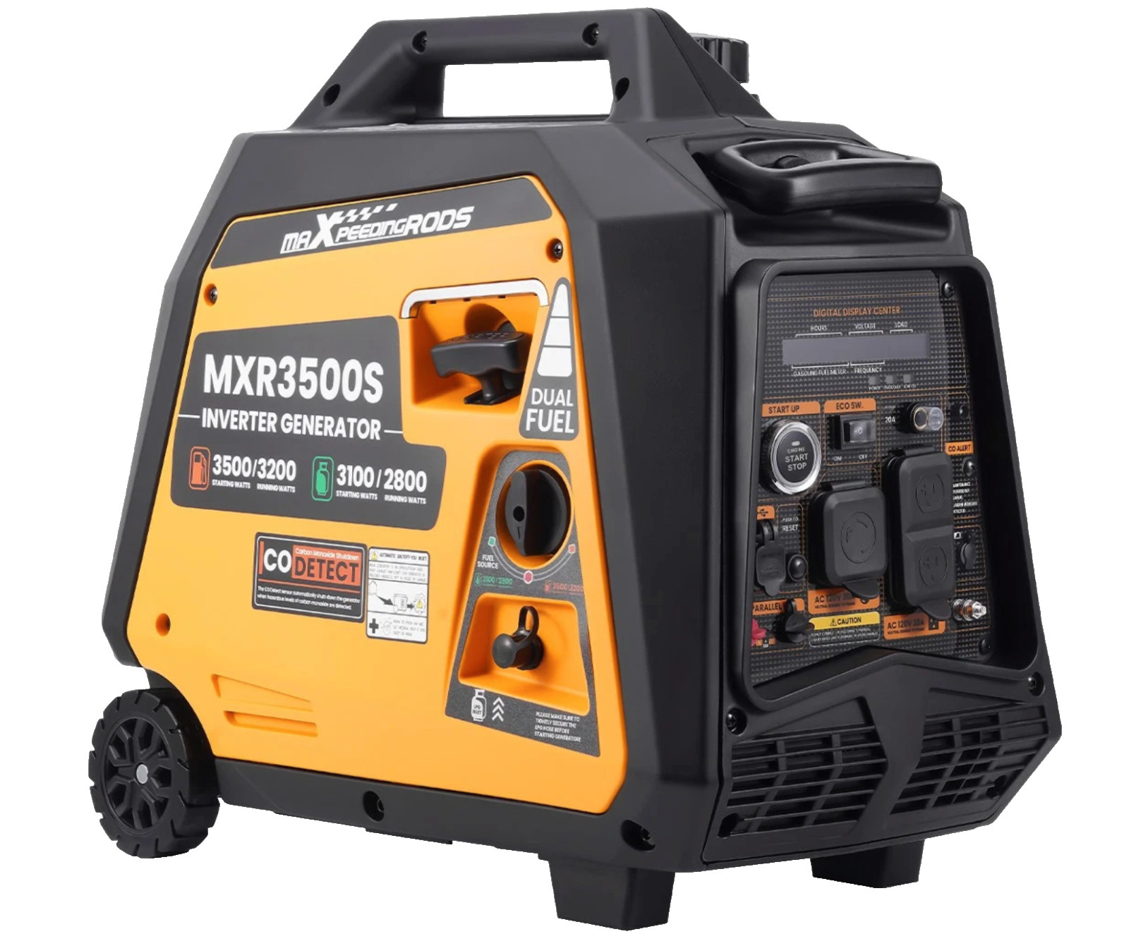 MXR 3500W Dual Fuel Inverter Generator RV Ready 30A Remote Start Quiet