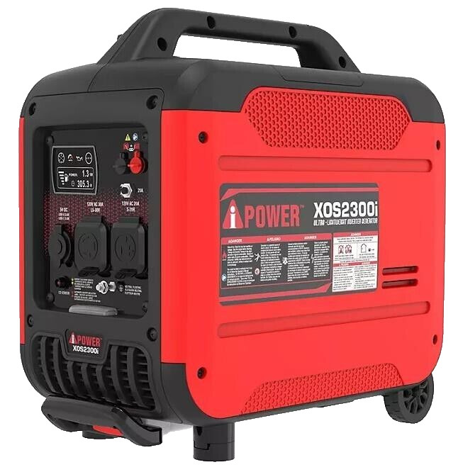 A-iPower Rolling Portable Power Generator Inverter 2,300 Watt Gasoline Powered