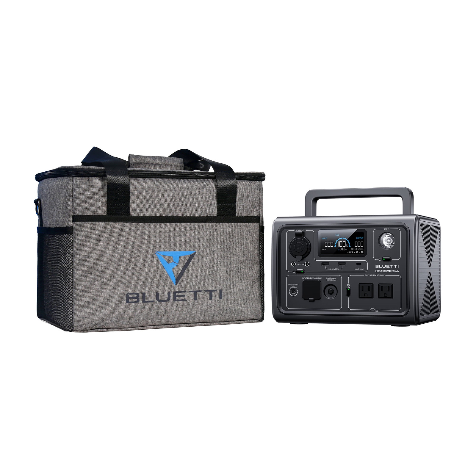 EB3A Portable Generator on Sale,600W Solar Generator, 268Wh Lifepo4 Power Statio