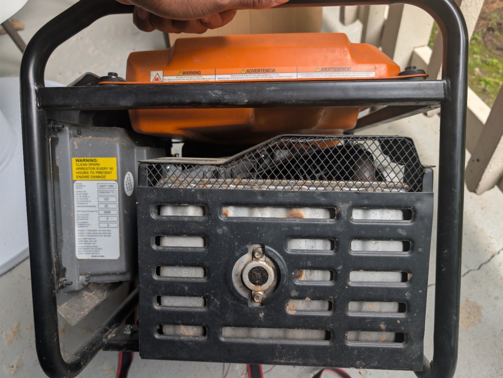 Generac GP3500iO Inverter Portable Generator 3000/3500W 120V Gas 58dB