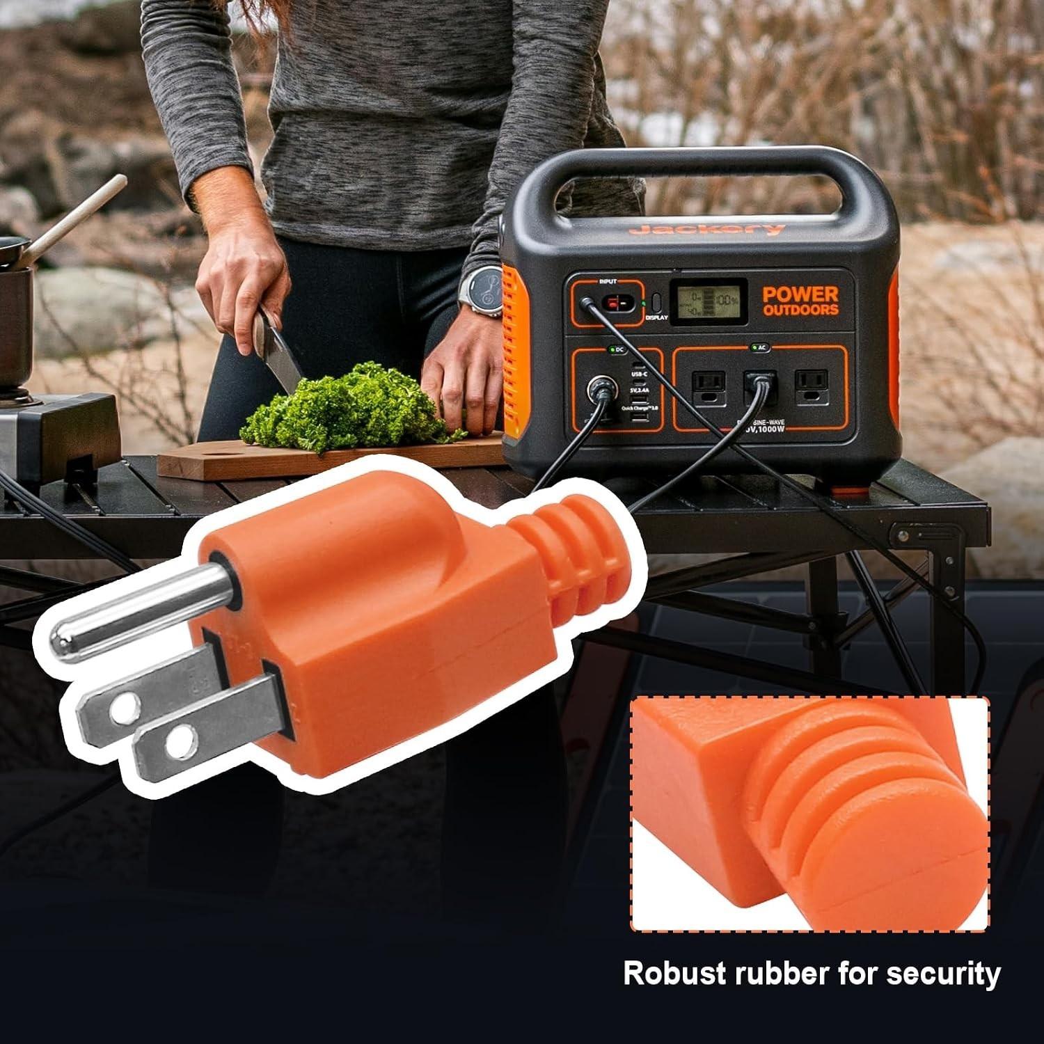 Orange Generator Bonding Plug – 2 Pack for Safe Power Use in RVs and Campers