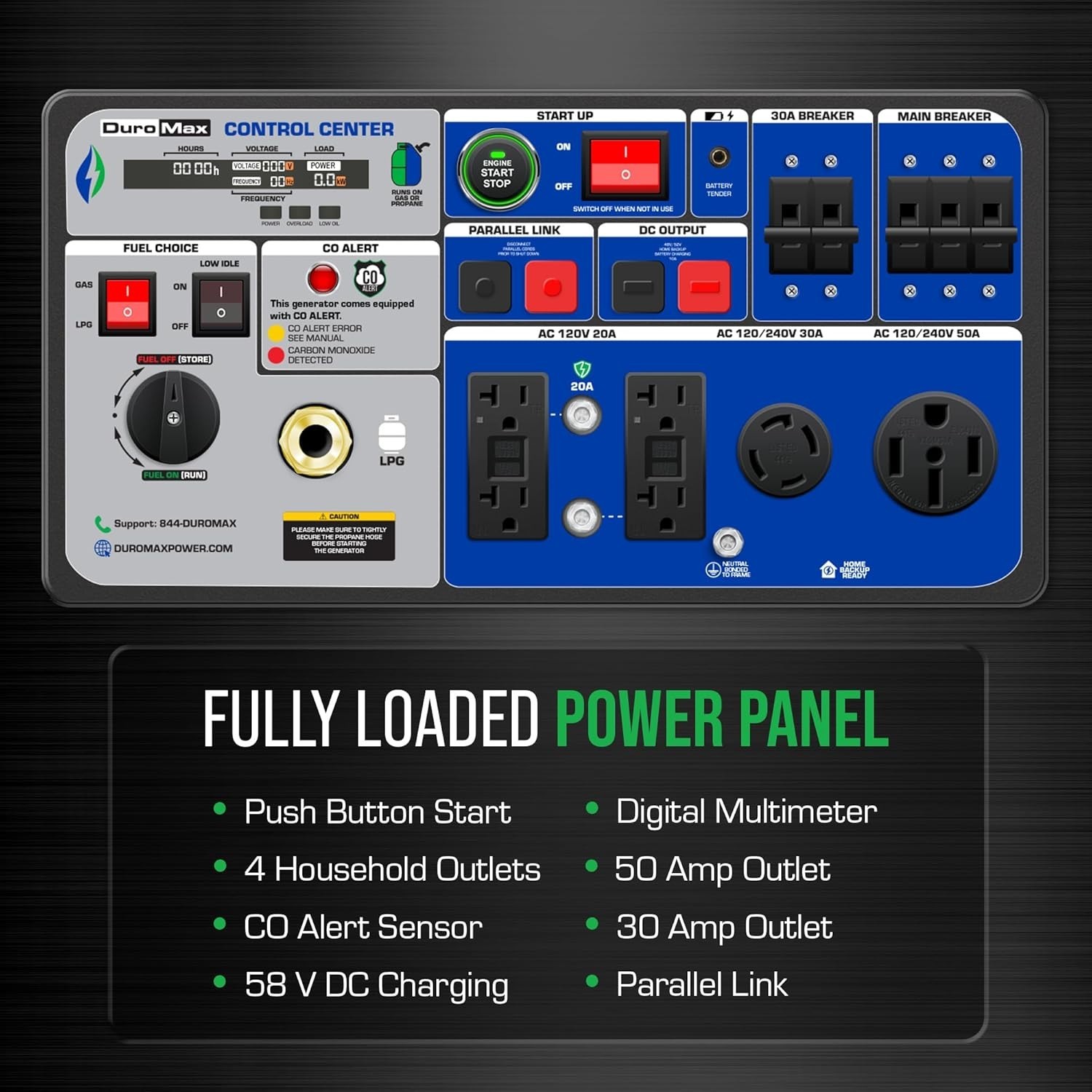 XP11000iH 11,000-Watt Dual Fuel Portable Digital Inverter Generator – Gas & Prop