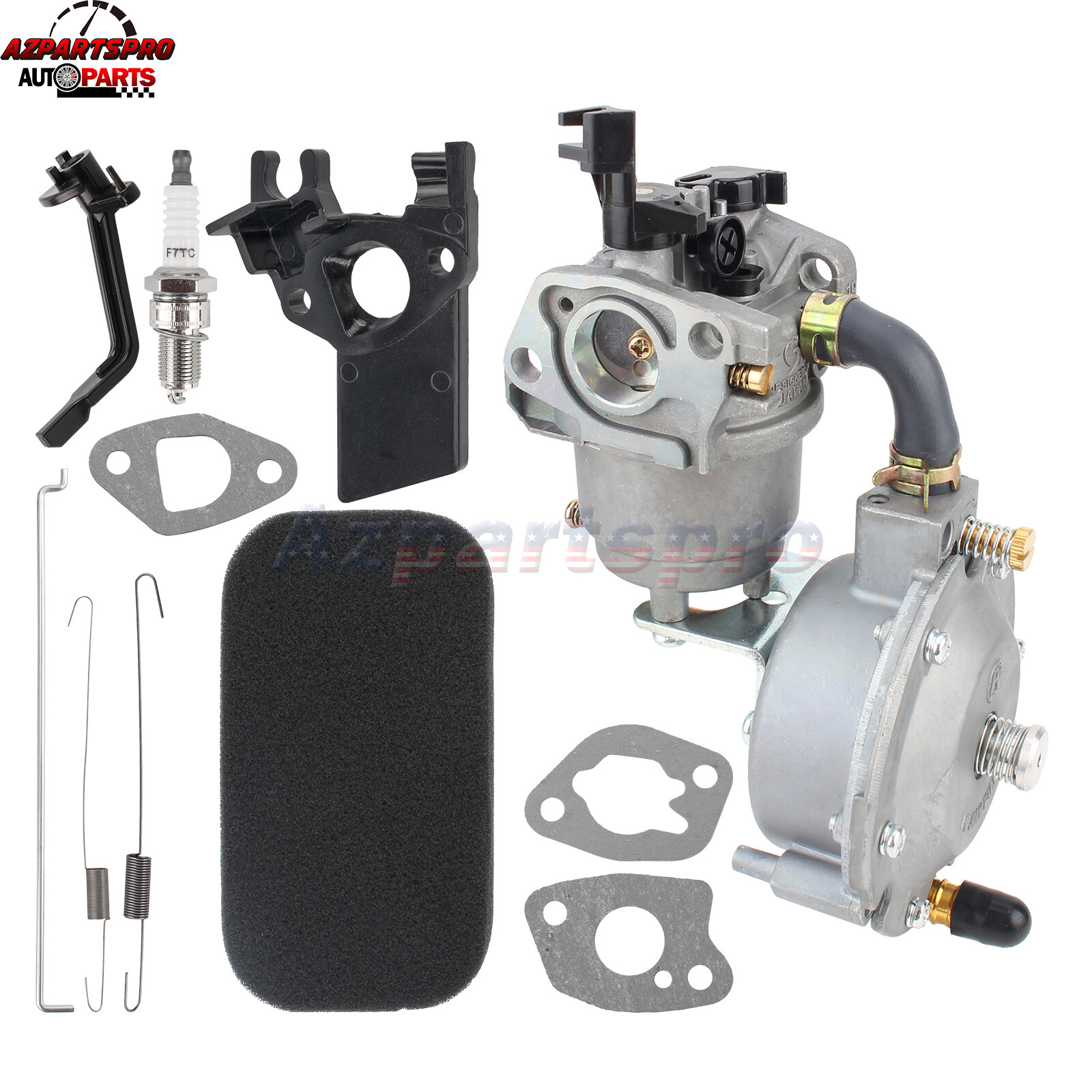 168F(5.5-6.5HP) 163/196cc Dual Fuel Carburetor LPG NG CNG for Generator Propane