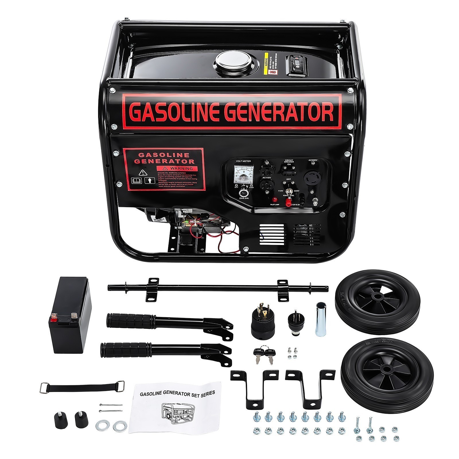 Portable Inverter Generator Gas Powered Quiet for Home Backup Construction 5KW
