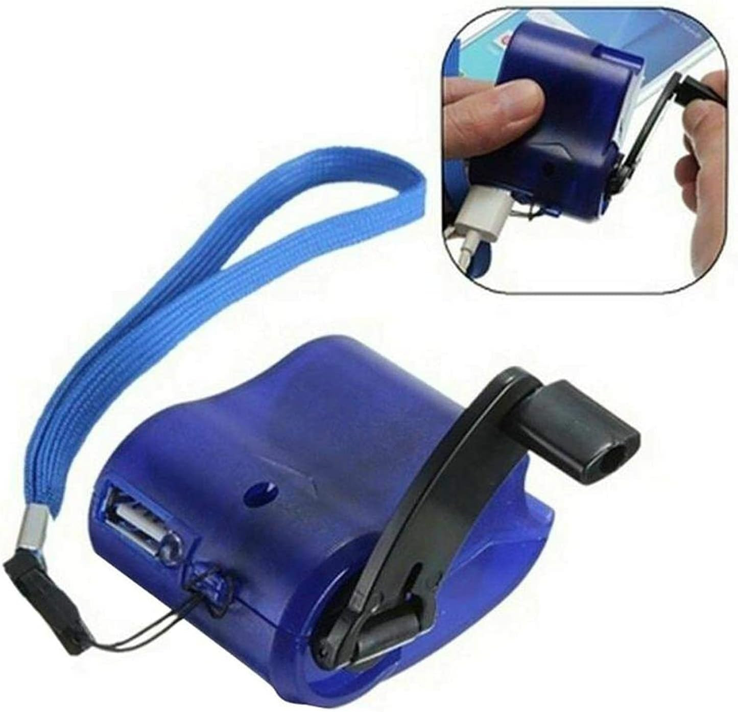 USB Hand Crank Phone Charger Emergency Dynamo Generator Manual Power Bank